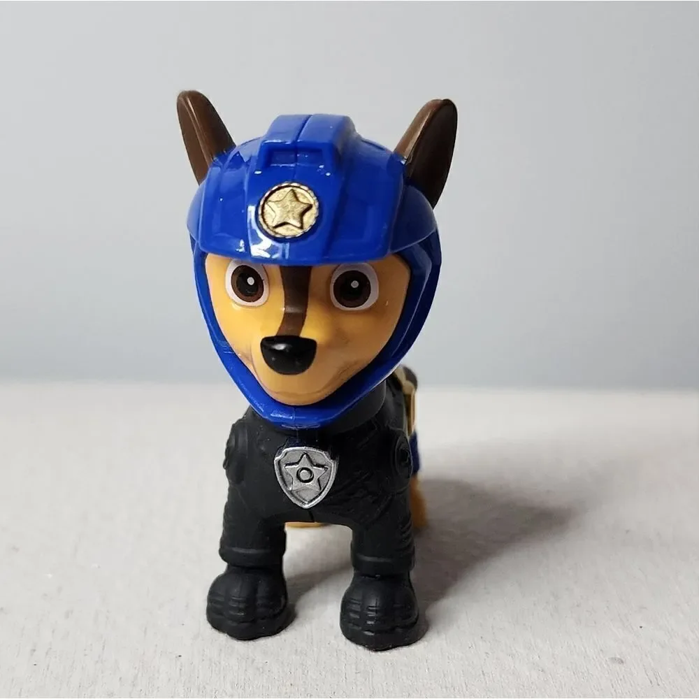 Paw Patrol Moto Pups Exclusive Chase Toy Mini Figure w/Black Blue Sheriff